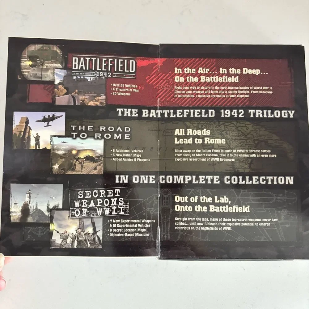 Battlefield 1942 WWII Anthology Vintage PC Game 4-Disc Complete Set, EA Games